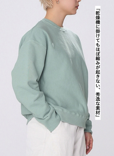 NATURAL DYED URAKE OVERSIZED SWEAT SHIRT 詳細画像 Green 5