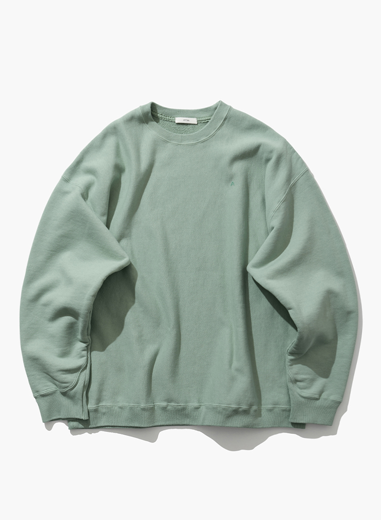 NATURAL DYED URAKE OVERSIZED SWEAT SHIRT 詳細画像 Green 1