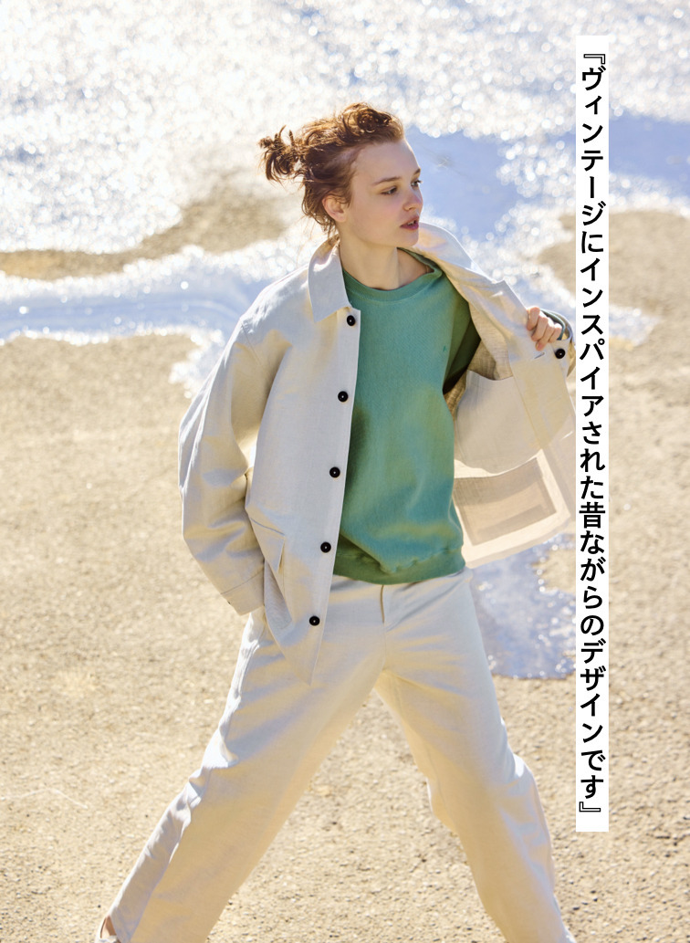 NATURAL DYED URAKE OVERSIZED SWEAT SHIRT 詳細画像 Green 1