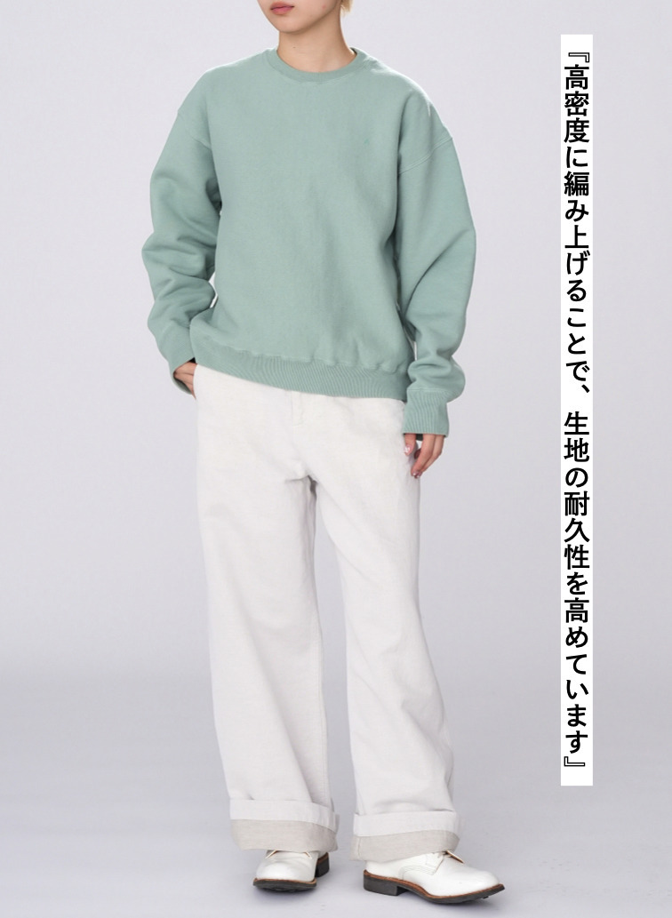 NATURAL DYED URAKE OVERSIZED SWEAT SHIRT 詳細画像 Green 7