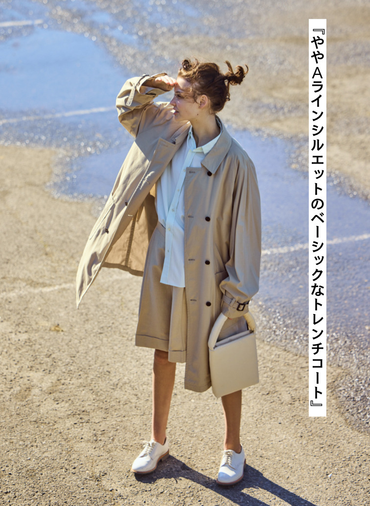 LIGHT TC GABARDINE WASHED TRENCH COAT 詳細画像 Beige 1