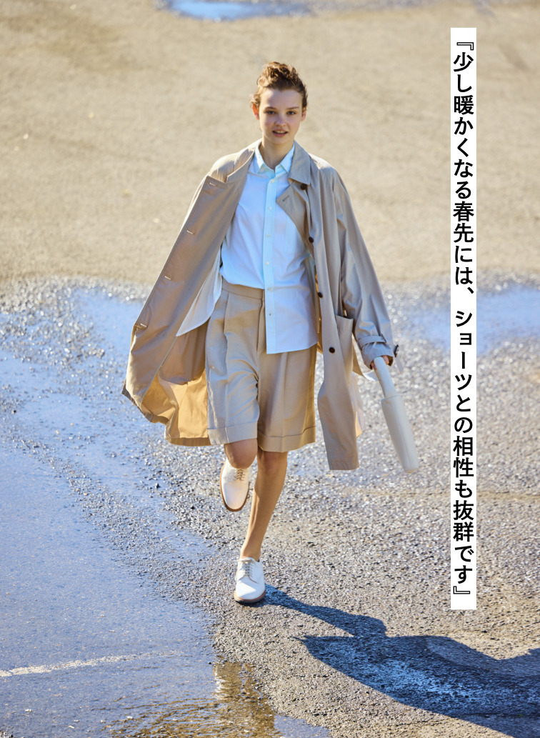 LIGHT TC GABARDINE WASHED TRENCH COAT 詳細画像 Beige 3