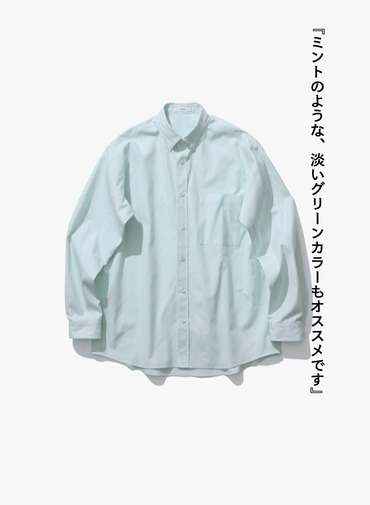 WASHER OXFORD STANDARD SHIRT 詳細画像 Green 1