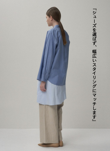 ATON ワイドイージーパンツ 詳細画像 Beige 3