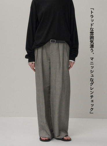 ATON ワイドイージーパンツ