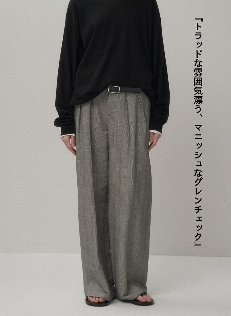 ATON ワイドイージーパンツ 詳細画像 Check 1