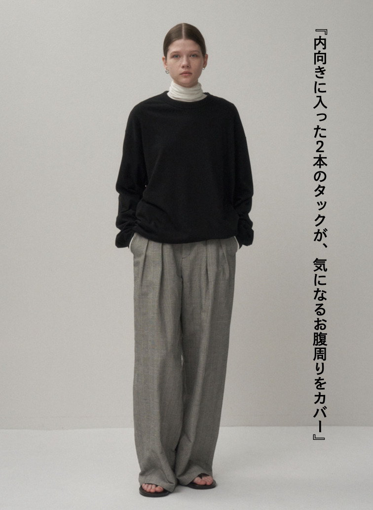 ATON ワイドイージーパンツ 詳細画像 Check 2