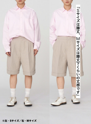 ROUND COTTON LINEN WIDE SHORTS 詳細画像 Beige 7