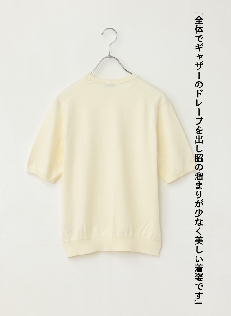ATON クルーネックニット 詳細画像 Off White 2