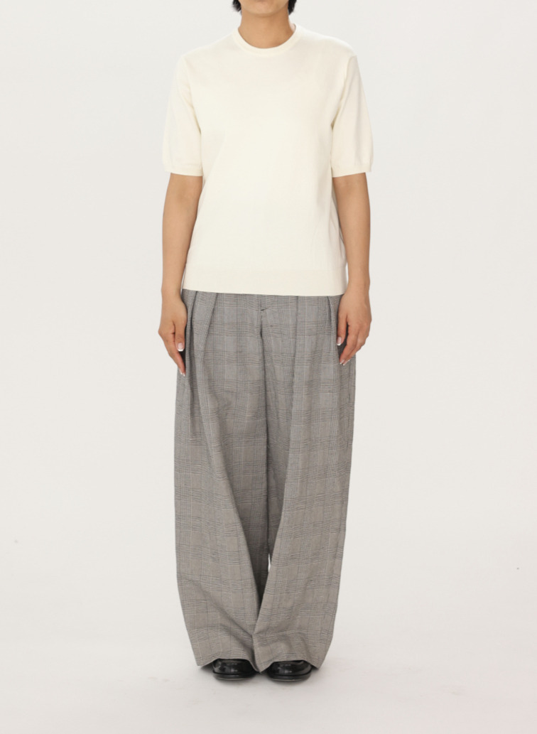 ATON クルーネックニット 詳細画像 Off White 5