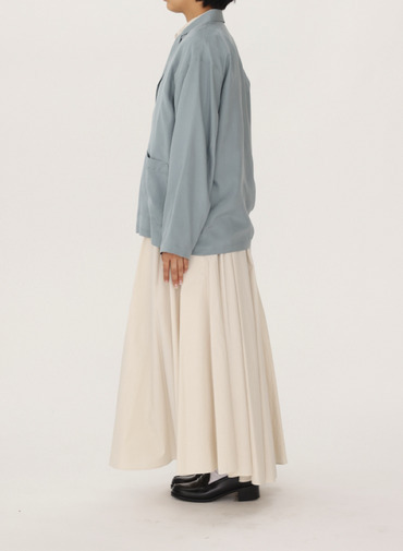 ATON シルクスウェードシャツジャケット 詳細画像 Saxe Blue 11