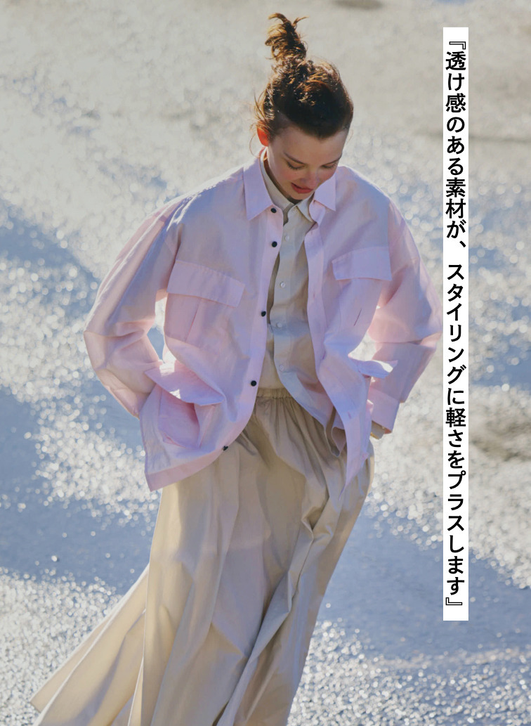 ATON シルクリネンシャツジャケット 詳細画像 Pink 2