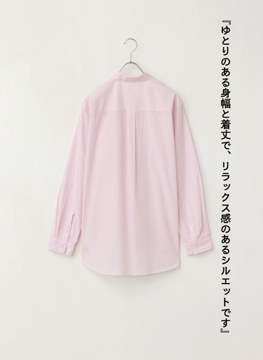 ATON スタンダードシャツ 詳細画像 Pink 2