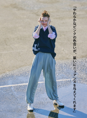 ATON スタンダードシャツ 詳細画像 Pink 4