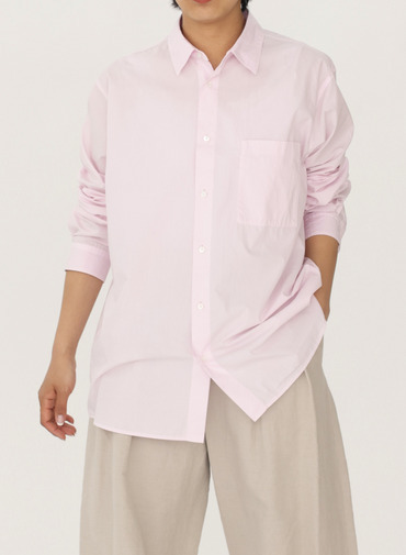 ATON スタンダードシャツ 詳細画像 Pink 9