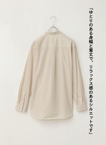ATON スタンダードシャツ 詳細画像 Beige 2