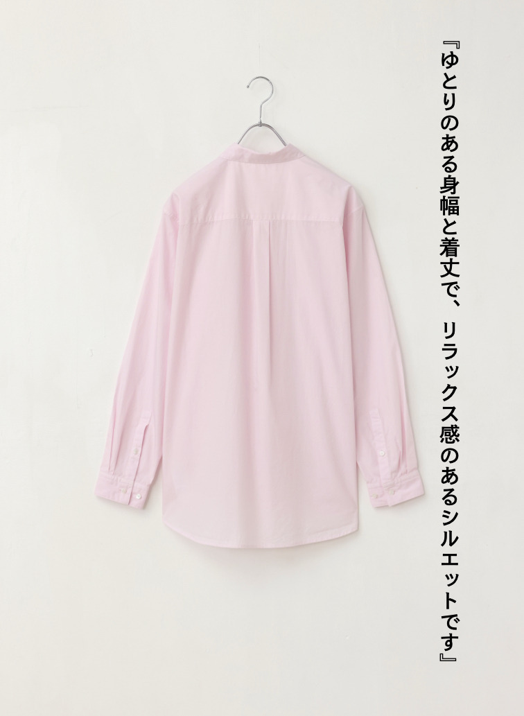 ATON スタンダードシャツ 詳細画像 Pink 2