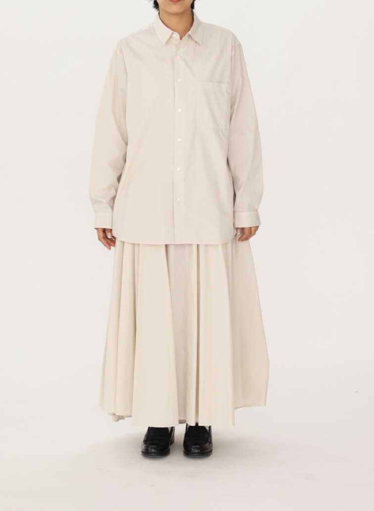 ATON スタンダードシャツ 詳細画像 Beige 4