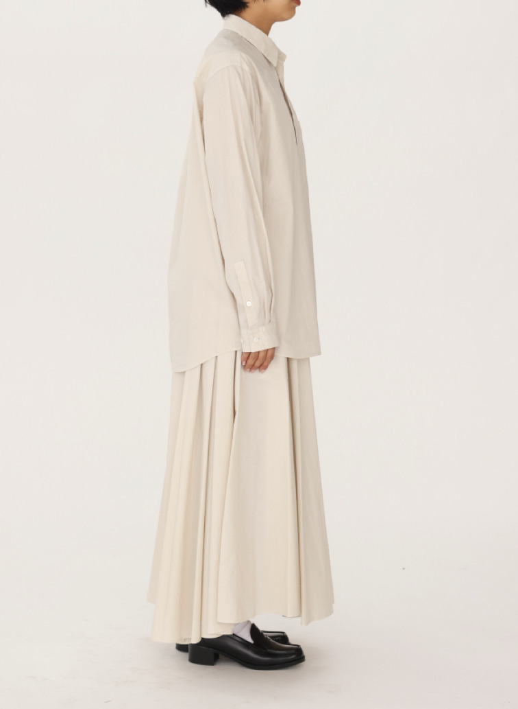 ATON スタンダードシャツ 詳細画像 Beige 5