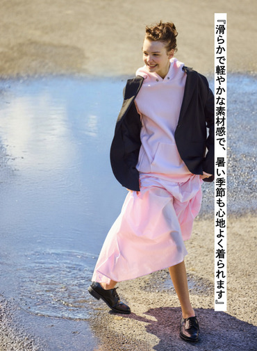 ATON ギャザースカート 詳細画像 Pink 2