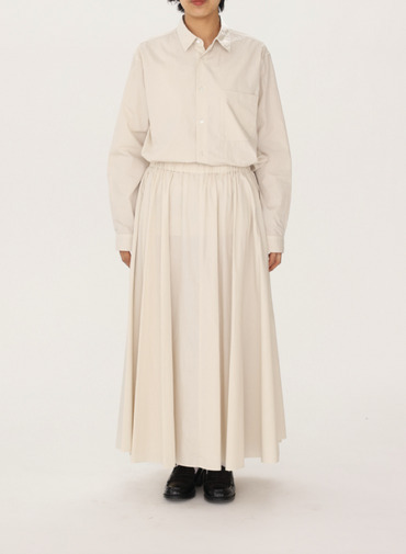 ATON ギャザースカート 詳細画像 Beige 4