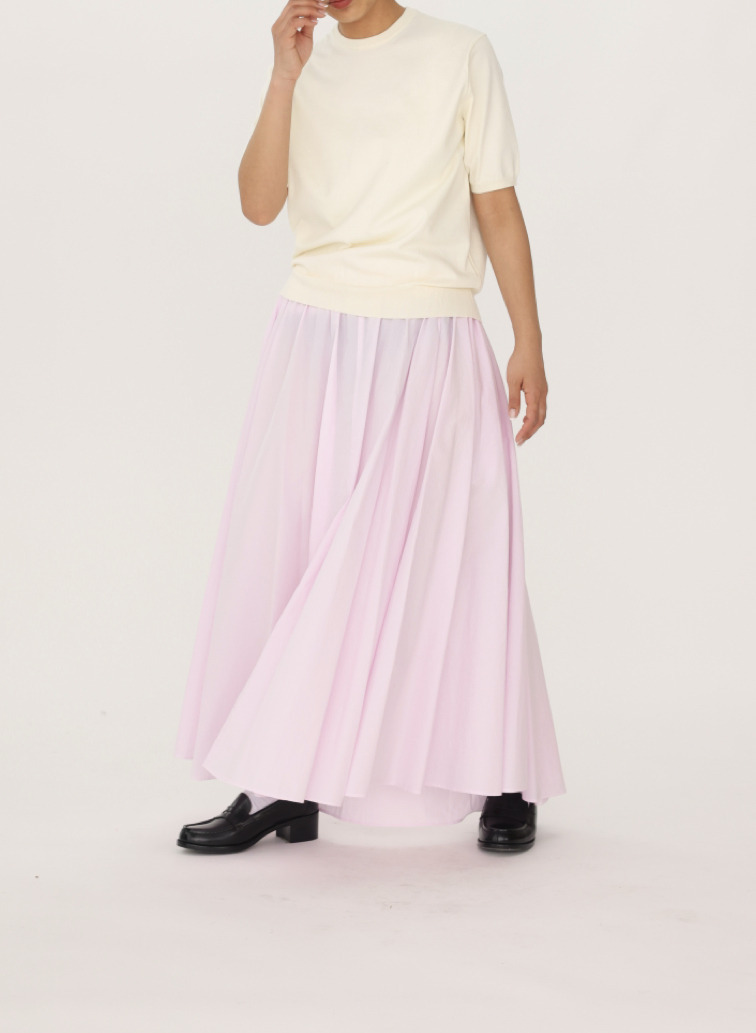 ATON ギャザースカート 詳細画像 Pink 6