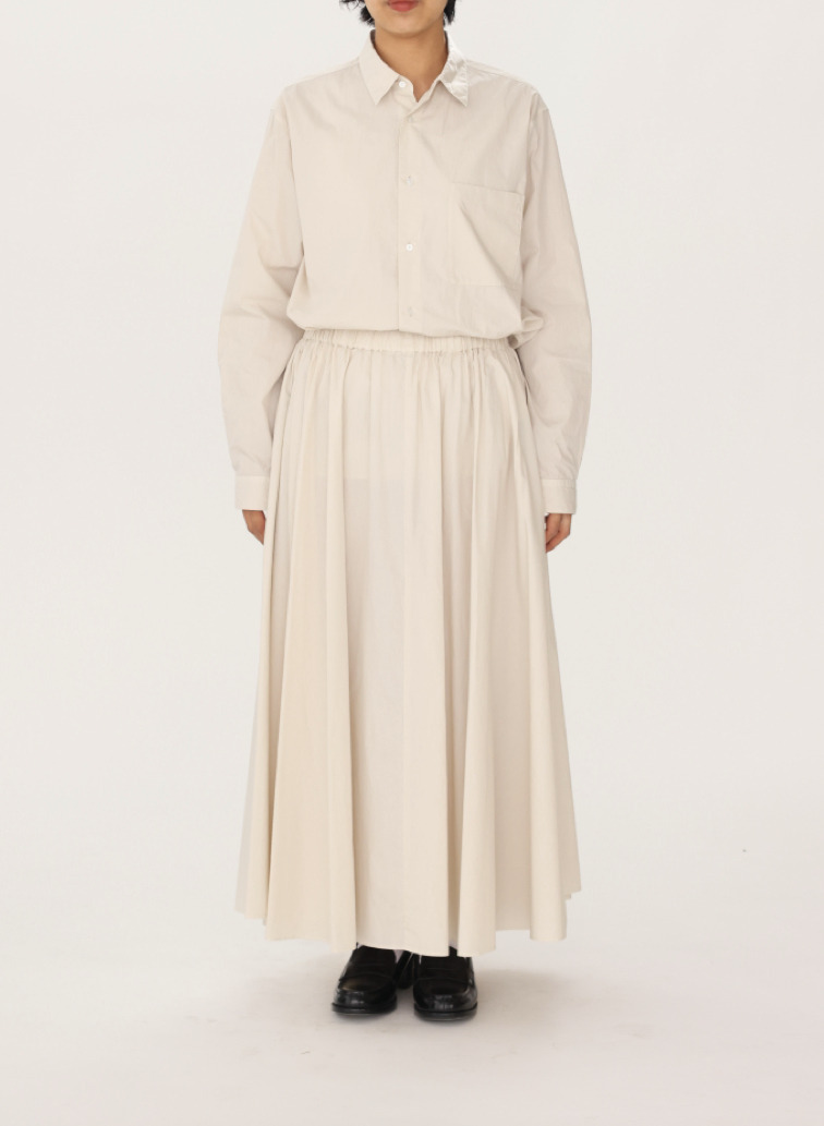 ATON ギャザースカート 詳細画像 Beige 4