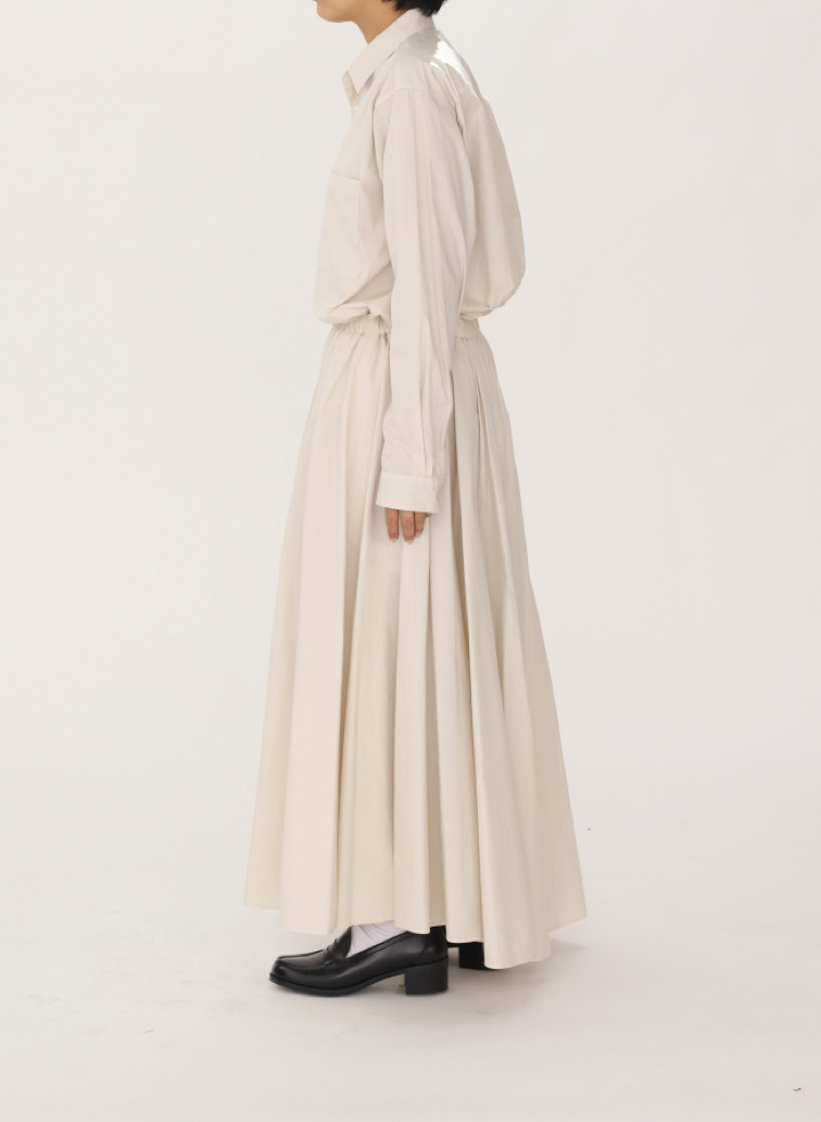 ATON ギャザースカート 詳細画像 Beige 5