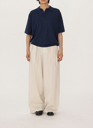 ATON スキッパーポロシャツ 詳細画像 Navy 6