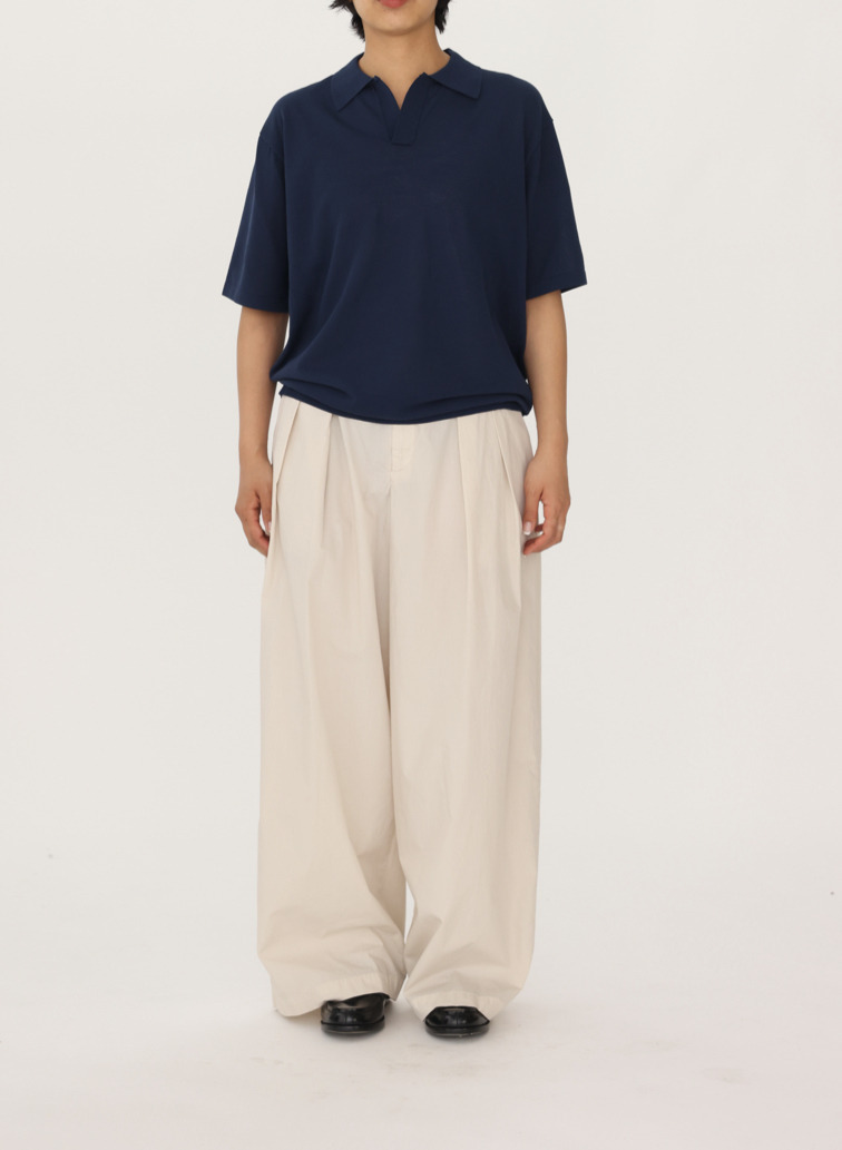 ATON スキッパーポロシャツ 詳細画像 Navy 6