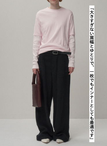 ATON スタンダードTシャツ 詳細画像 Pink 5