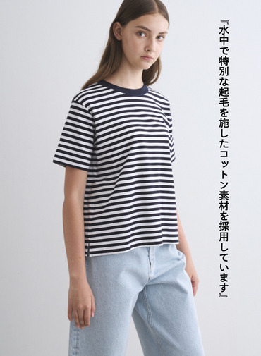 Traditional Weatherwear ボーダーカットソー 詳細画像 Black 2