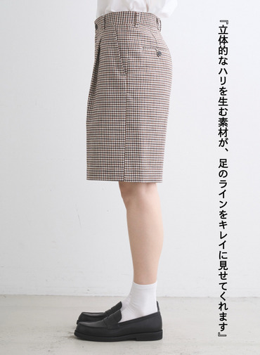 Traditional Weatherwear ワイドショートチェックパンツ UNIONSLACKS 312 詳細画像 Gun Club Check 2