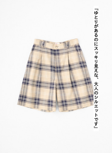 Traditional Weatherwear ワイドショートチェックパンツ UNIONSLACKS 312 詳細画像 Multi 5