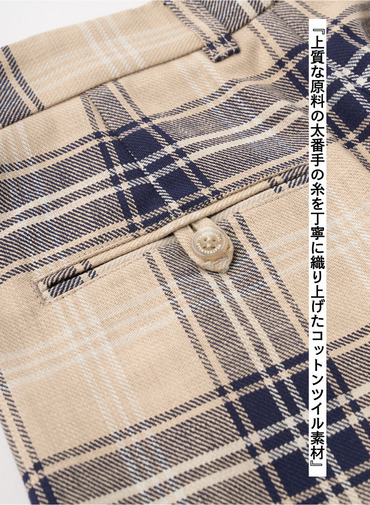 Traditional Weatherwear ワイドショートチェックパンツ UNIONSLACKS 312 詳細画像 Multi 6