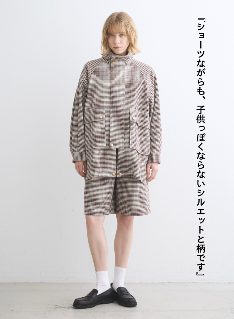Traditional Weatherwear ワイドショートチェックパンツ UNIONSLACKS 312 詳細画像 Gun Club Check 3