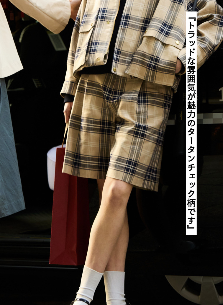 Traditional Weatherwear ワイドショートチェックパンツ UNIONSLACKS 312 詳細画像 Multi 1