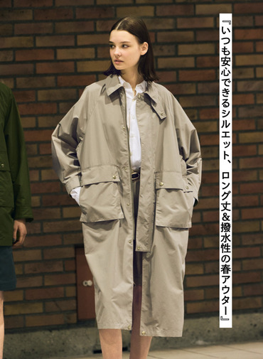 Traditional Weatherwear ロングコート ELTON LONG 詳細画像 Beige 1