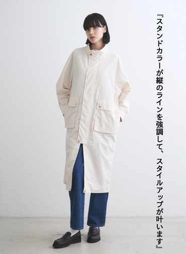 Traditional Weatherwear ロングコート ELGIN LONG 詳細画像 Off White 2