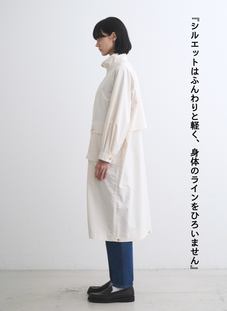 Traditional Weatherwear ロングコート ELGIN LONG 詳細画像 Off White 3