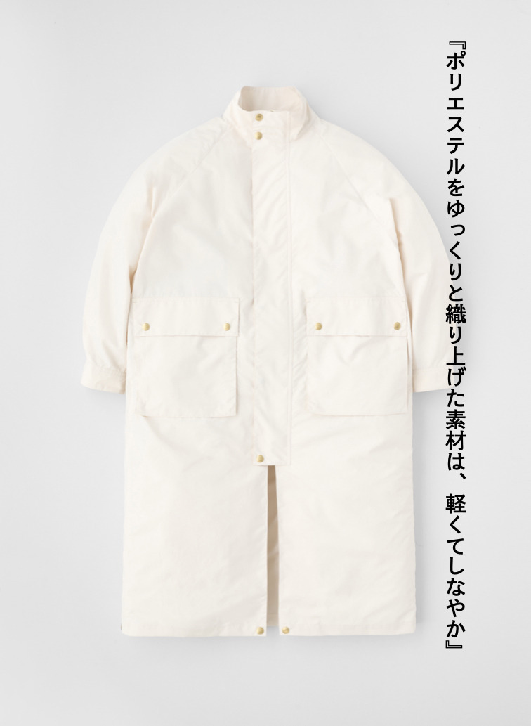 Traditional Weatherwear ロングコート ELGIN LONG 詳細画像 Off White 5