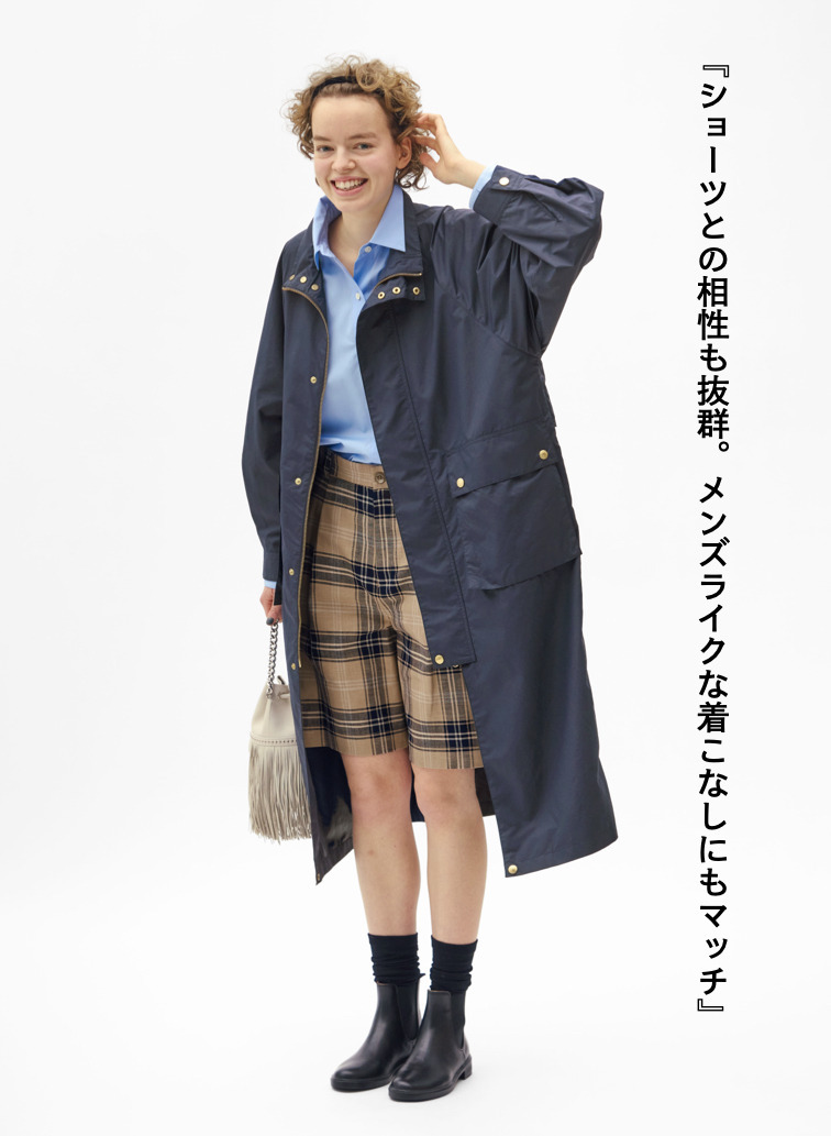 Traditional Weatherwear ロングコート ELGIN LONG 詳細画像 Navy 2