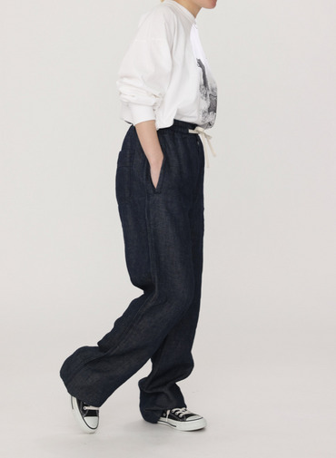 リネンデニムパンツ 詳細画像 Indigo 11