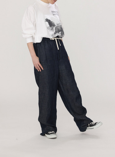 リネンデニムパンツ 詳細画像 Indigo 14