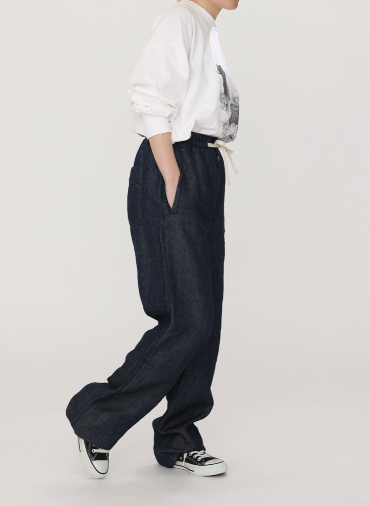 リネンデニムパンツ 詳細画像 Indigo 11