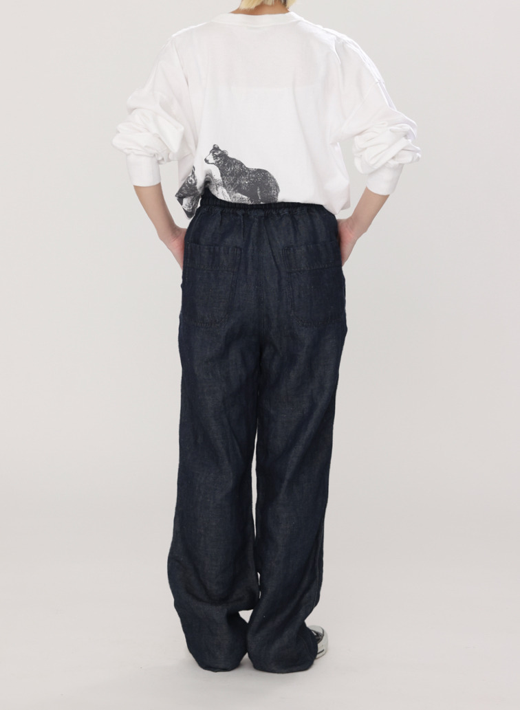 リネンデニムパンツ 詳細画像 Indigo 12