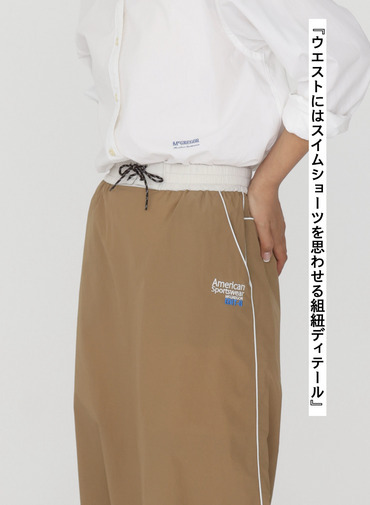 McGREGOR EDIT-B ナイロンスカート 詳細画像 Camel 7