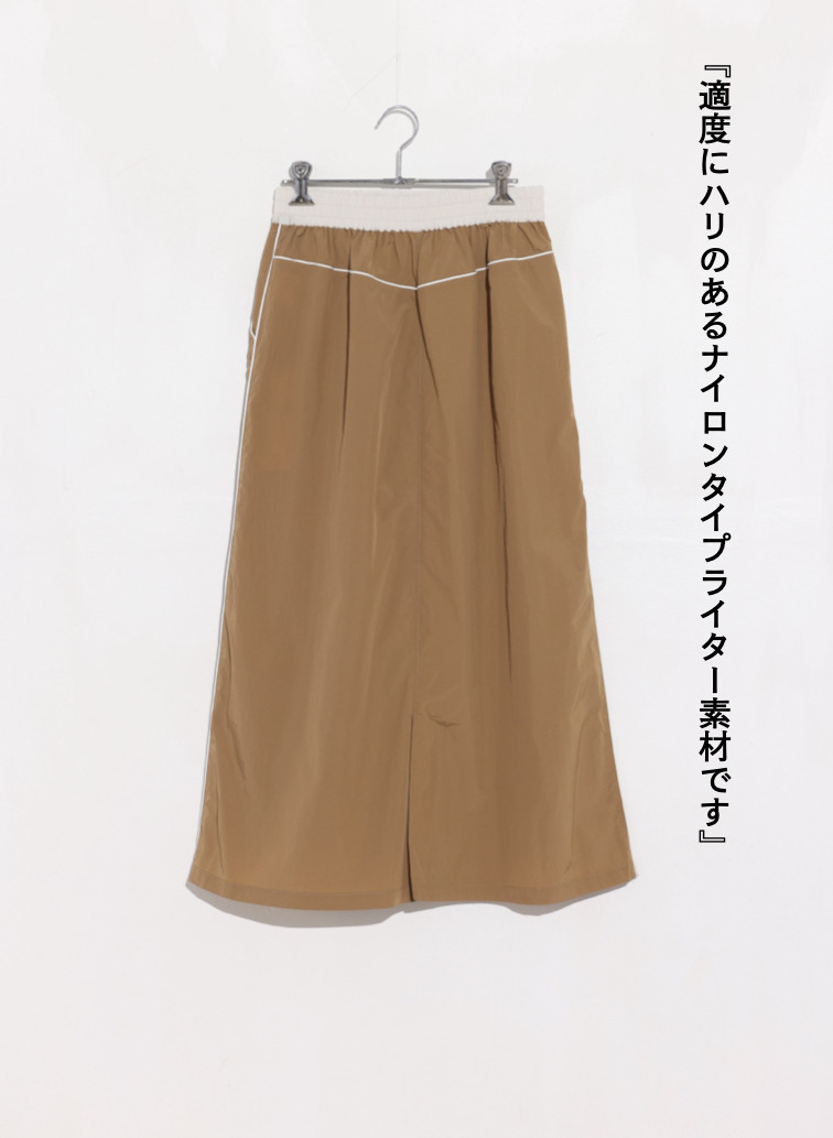 McGREGOR EDIT-B ナイロンスカート 詳細画像 Camel 3