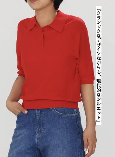 McGREGOR EDIT-B ニットポロシャツ 詳細画像 Red 7