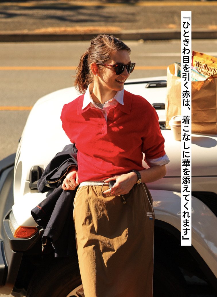 McGREGOR EDIT-B ニットポロシャツ 詳細画像 Red 3